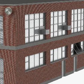 Old Industrial Building 05 model